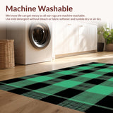 Charming Two Tone Checkered Elegance(Green)