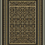 Contemporary Lattice Patterned Sophistication(Black)