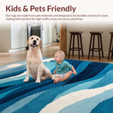 Dynamic Seafoam Curvilinear Arrangement(Blue)