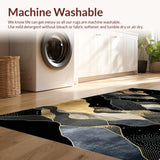 Abstract Luxe Marbleized Design(Black)