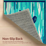 Ultra Soft Area Rug, Non Slip, Stain Resistant, Washable Area Rugs for Living Room, Bedroom, Rustic Oceanic Animal Design(Blue)