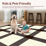 Ultra Soft Area Rug, Non Slip, Stain Resistant, Washable Area Rugs for Living Room, Bedroom, Cozy Neutral Shaggy Appeal(Beige)
