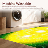 Colorful Sunburst Geometric Motif(Yellow)