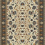 Ultra Soft Area Rug, Non Slip, Stain Resistant, Washable Area Rugs for Living Room, Bedroom, Abstract Animal Print(Ivory)