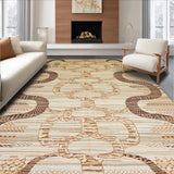 Artistic Textured Snake Graphics(Beige)