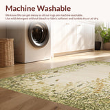 Ultra Soft Area Rug, Non Slip, Stain Resistant, Washable Area Rugs for Living Room, Bedroom, Nature-Inspired Modern Aesthetic Harmony(Beige)