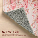 Ultra Soft Area Rug, Non Slip, Stain Resistant, Washable Area Rugs for Living Room, Bedroom, Sleek Contemporary Shag Texture Theme(Pink)