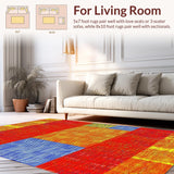 Bold Abstract Flowing Stripes(Red)