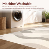 Elegant Creamy Abstract Waves(Beige)