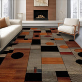 Ultra Soft Area Rug, Non Slip, Stain Resistant, Washable Area Rugs for Living Room, Bedroom, Vintage Western Style Elegance(Brown)