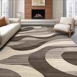 Ultra Soft Area Rug, Non Slip, Stain Resistant, Washable Area Rugs for Living Room, Bedroom, Contemporary Abstract Swirl Motif(Gray)