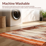 Ultra Soft Area Rug, Non Slip, Stain Resistant, Washable Area Rugs for Living Room, Bedroom, Cozy Woodland Inspired Design Element(Brown)