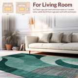 Vibrant Modern Swirling Elements(Green)
