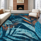 Modern Distressed Botanical Design(Blue)