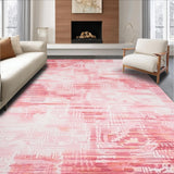 Ultra Soft Area Rug, Non Slip, Stain Resistant, Washable Area Rugs for Living Room, Bedroom, Elegant Blush Ombre Fusion(Pink)