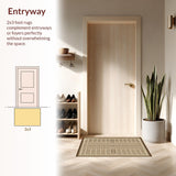 Cozy Ogee Patterned Nature Inspired(Beige)