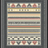 Elegant Abstract Layered Motif(Black)