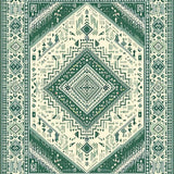 Earthy Tones Retro Diamond Design(Green)