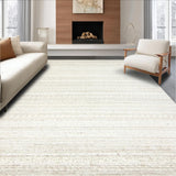 Ultra Soft Area Rug, Non Slip, Stain Resistant, Washable Area Rugs for Living Room, Bedroom, Woven Area with Subtle Speckled Design and Classic Tones(Beige)