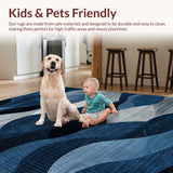 Chic Oceanic Flowing Design Element(Blue)