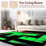 Dynamic Modern Patterned Composition(Green)