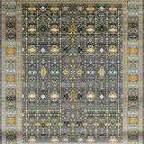 Ultra Soft Area Rug, Non Slip, Stain Resistant, Washable Area Rugs for Living Room, Bedroom, Cozy Earth Tone Medallion Design(Gray)