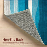 Coastal Waves Abstract Motif(Blue)