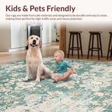 Rustic Sage Green Tiled Motif(Green)