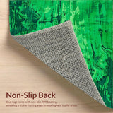 Ultra Soft Area Rug, Non Slip, Stain Resistant, Washable Area Rugs for Living Room, Bedroom, Lush Indoor Tie-Dye Appeal(Green)
