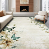Ultra Soft Area Rug, Non Slip, Stain Resistant, Washable Area Rugs for Living Room, Bedroom, Serene Natural Color Palette(Beige)