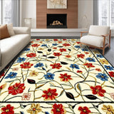 Beige Entrance Area with Vibrant Spring Flower(White)