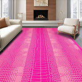 Ultra Soft Area Rug, Non Slip, Stain Resistant, Washable Area Rugs for Living Room, Bedroom, Chic Lighthearted Animal Print(Pink)