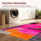 Ultra Soft Area Rug, Non Slip, Stain Resistant, Washable Area Rugs for Living Room, Bedroom, Vibrant Pink Animal Print Elegance(Pink)