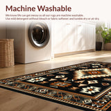 Dynamic Black and Brown Geometric Styles(Black)