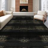 Ultra Soft Area Rug, Non Slip, Stain Resistant, Washable Area Rugs for Living Room, Bedroom, Stylish Eclectic Pattern Fusion(Gold)