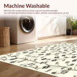 Modern Area for Living Stylish Black & Beige Reversible Design(Beige)