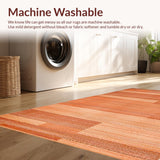 Ultra Soft Area Rug, Non Slip, Stain Resistant, Washable Area Rugs for Living Room, Bedroom, Stylish Modern Warm Accent(Brown)