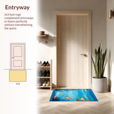 Charming Fish Motif Runner(Blue)