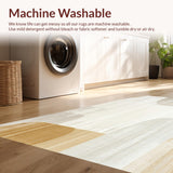 Ultra Soft Area Rug, Non Slip, Stain Resistant, Washable Area Rugs for Living Room, Bedroom, Distressed Beige Runner Modern Abstract Floor(Beige)