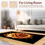 Contemporary Flame Accent Decor(Black)