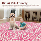 Dynamic Floral Geometry in Colors(Pink)