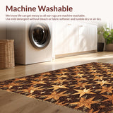 Ultra Soft Area Rug, Non Slip, Stain Resistant, Washable Area Rugs for Living Room, Bedroom, Western Texas Star Kitchen Rustic Area Carpet(Brown)