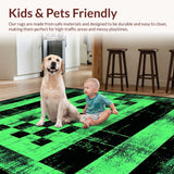 Elegant Geometric Faded Tiled Texture(Green)