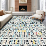 Ultra Soft Area Rug, Non Slip, Stain Resistant, Washable Area Rugs for Living Room, Bedroom, Contemporary Fun Quote Bathroom Piece(Blue)