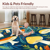 Playful Colorful Flora Design(Blue)