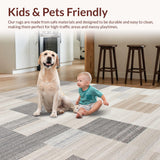 Elegant Color Block Geometric Arrangement(Beige)