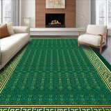 Emerald Green Geometric Elegance(Green)