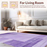Ultra Soft Area Rug, Non Slip, Stain Resistant, Washable Area Rugs for Living Room, Bedroom, Warm Earthy Tones Aesthetic(Purple)