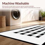 Stylish Lightweight Checkered Textile(Black)