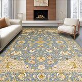 Rustic Earthy Floral Tiled Motif(Blue)
